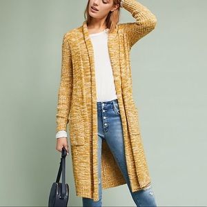 Yellow Anthropologie Cardigan